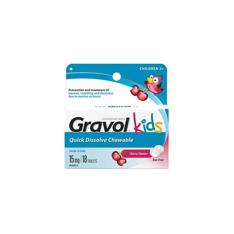 Gravol Kids Quick Dissolve Chewable Tablets