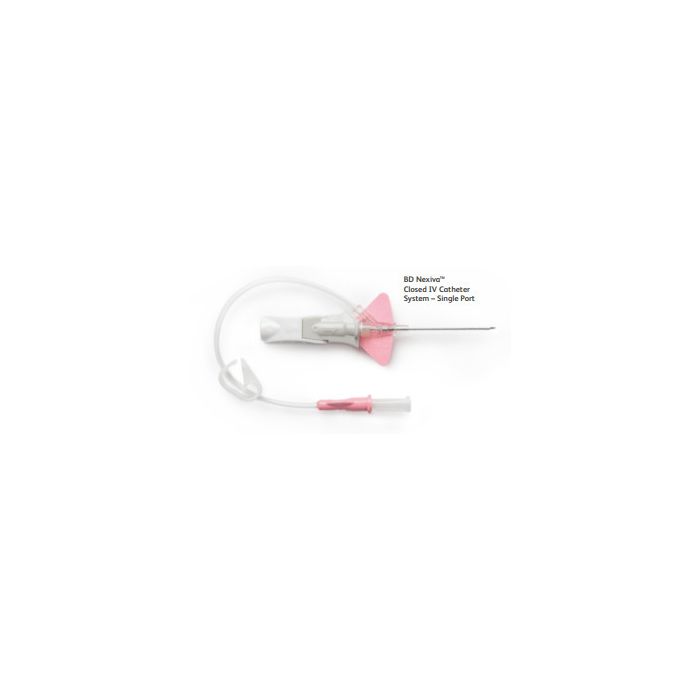 BD Nexiva Closed IV Catheter System Single Port 24G x 0.56 in